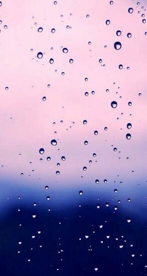 Navy Blue Lilac Pink Ombre Water Droplets iPhone Phone Wallpaper
