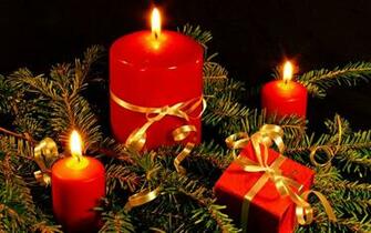 Desktop Wallpaper Christmas Candles Holiday
