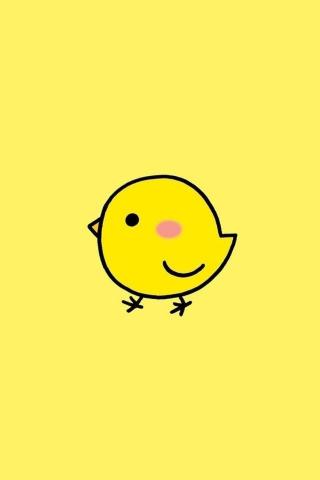 Cute Little Chicken Kartun Binatang Desain Logo Restoran