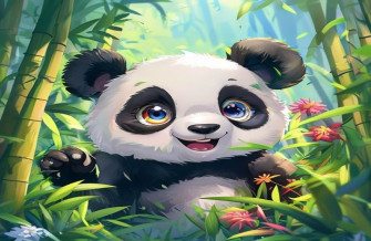 Cute Anime Panda Wallpaper
