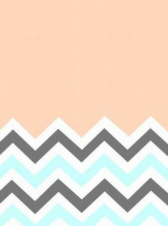 Peach Chevron