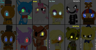 All Fnaf Characters In Sonic Style By Marine The Bat2000