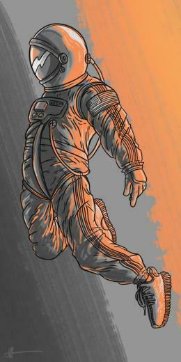 Kanye West Yeezy Digital Art Space Astronaut Wallpaper