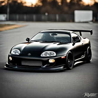 Black Matte Toyota Supra Ai Generated Artwork Nightcafe
