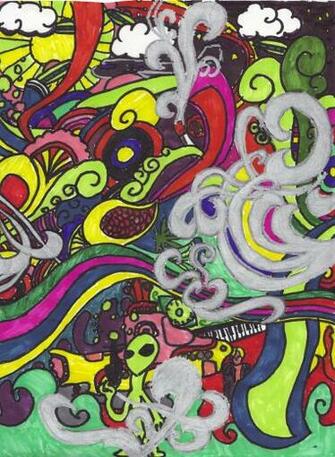 Trippy Aliens By A Magic Catfish