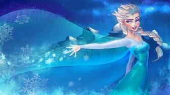 Frozen Elsa Anna Digital Fan Art Wallpaper