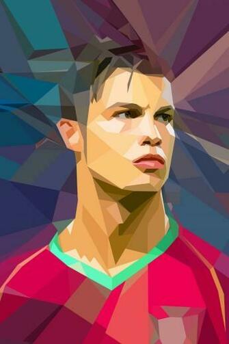 Cristiano Ronaldo Polygons iPhone Wallpaper And 4s