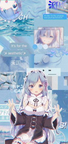 Rem Aesthetic Wallpaper Seni Anime Gambar Karakter