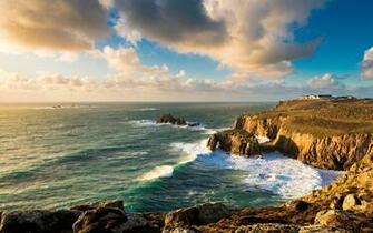 Lands End Cornwall England Widescreen Wallpaper Wide