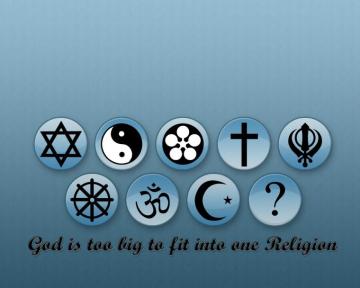 God Is Too Big To Fit Into One Religion Wallpaper Comparative