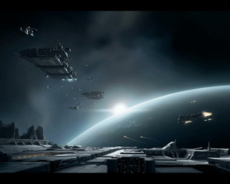 Space Ship Wallpaper