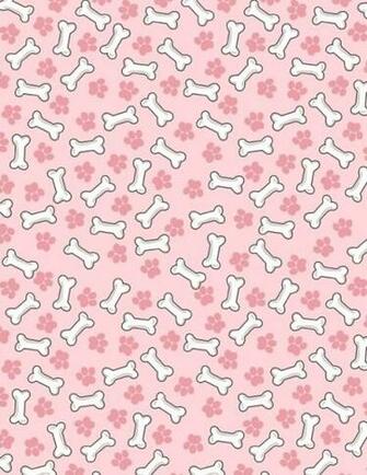 Pink Dog Bone Background Unique Crib And Cradle Bedding