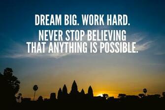 Work Hard Dream Big Wallpaper