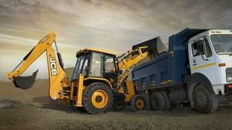 Jcb Backhoe Loader 3dx Wallpaper Background