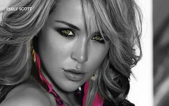 White Eyes Bikini Purple Emily Scott Wallpaper