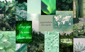 Olive Greenaesthetic Desktop Wallpaper