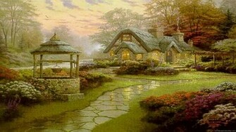 Art Thomas Kinkade Wallpaper Image Image154 Htm