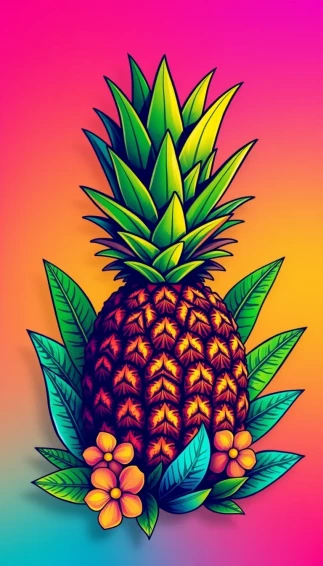 Pineapple Phone Wallpaper