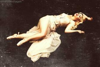 Vintage Ballerina Resting By Lakehurst Image