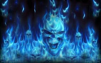 Pics Photos Flaming Skull Skulls Animated Wallpaper