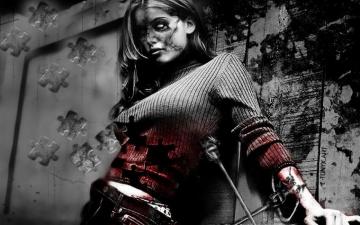 Zombie Girl HD Desktop Wallpaper