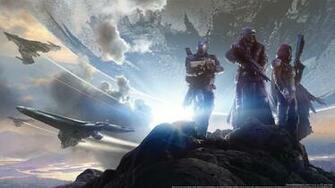 Wallpaper Destiny Shooter Heroes Warriors Spaceships