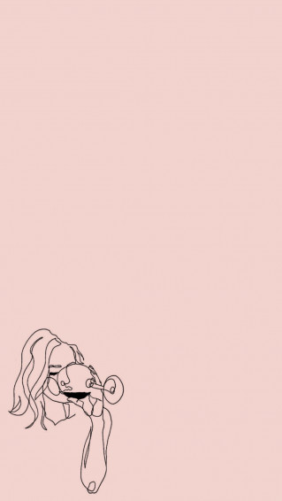 Line Art Drawings Wallpaper iPhone