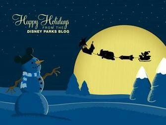 Desktop For The Holidays With Disney Parks Wallpaper