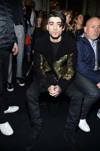 Zayn Malik Photos Balmain Front Row Paris