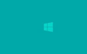 Cyan Light Blue Clean Windows Logo Wallpaper Art HD