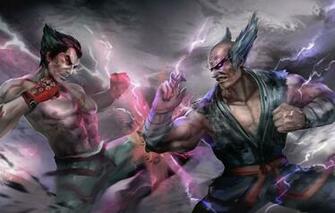 Wallpaper Art Fighters Kazuya Mishima Namco Heihachi