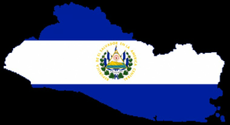 Map Of El Salvador Country With Flag Graphics