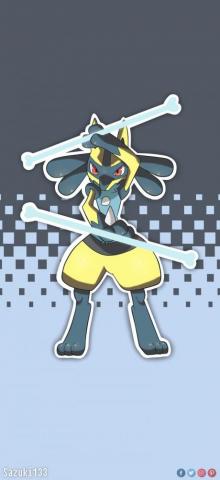 Lucario Shiny Wallpaper Phone Pokemon Ash