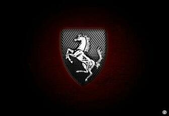 Red And Black Ferrari Logo HD Wallpaper Car