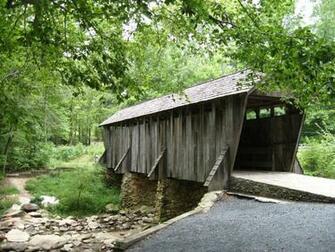 Covered Bridge Computer Wallpaper Desktop Background