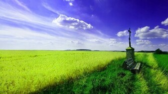 Beautiful Green Landscape Wallpaper