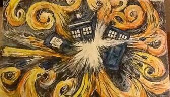 Dr Who Tardis Wallpaper Van Gogh Picture