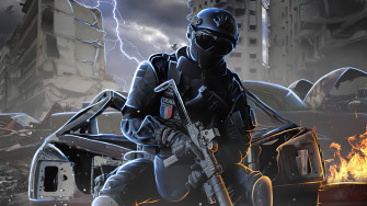 Cyberpunk Police Artist Artwork Digital Art HD 4k 5k