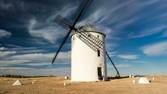 Full HD Wallpaper Windmill White Cloud Netherlands