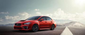 Wallpaper Subaru Red Road Side Dual