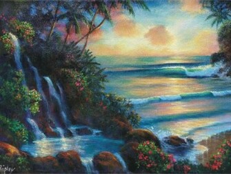 Tropical Oasis Wallpaper