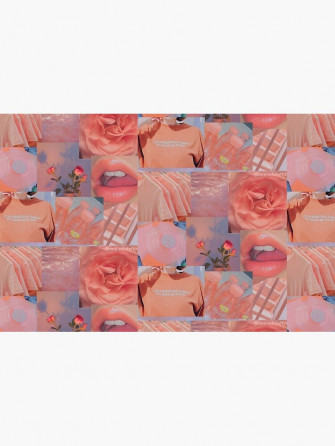 Soft Girl Pink Aesthetic Collage Laptop Skin By Cloudy