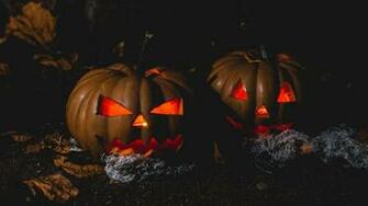 Pumpkin In Haloween Dark Night Wallpaper