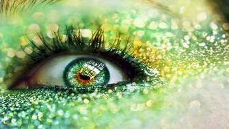 An Eye Of Green HD Wallpaper For Desktops