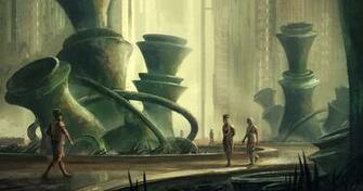 Retro Sci Fi Botanical Garden By Tryingtofly
