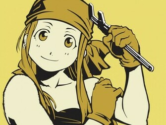 Winry Rockbell Yellow Wallpaper