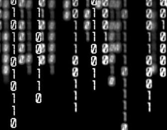Binary Code Matrix Fleece Wall Mural