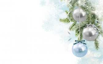 Elegant Christmas Ornaments Wallpaper