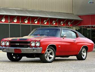 Wallpaper Red Chevrolet Chevelle Ss