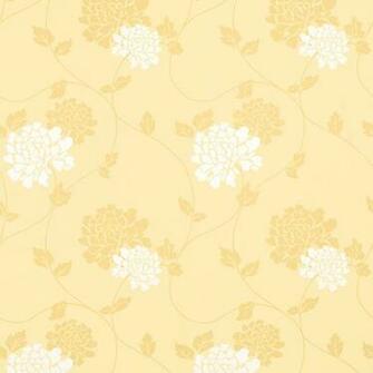 Home Decorating Wallpaper Isodore Camomile Yellow Floral